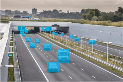 annotated image of autonomous vehicle dataset